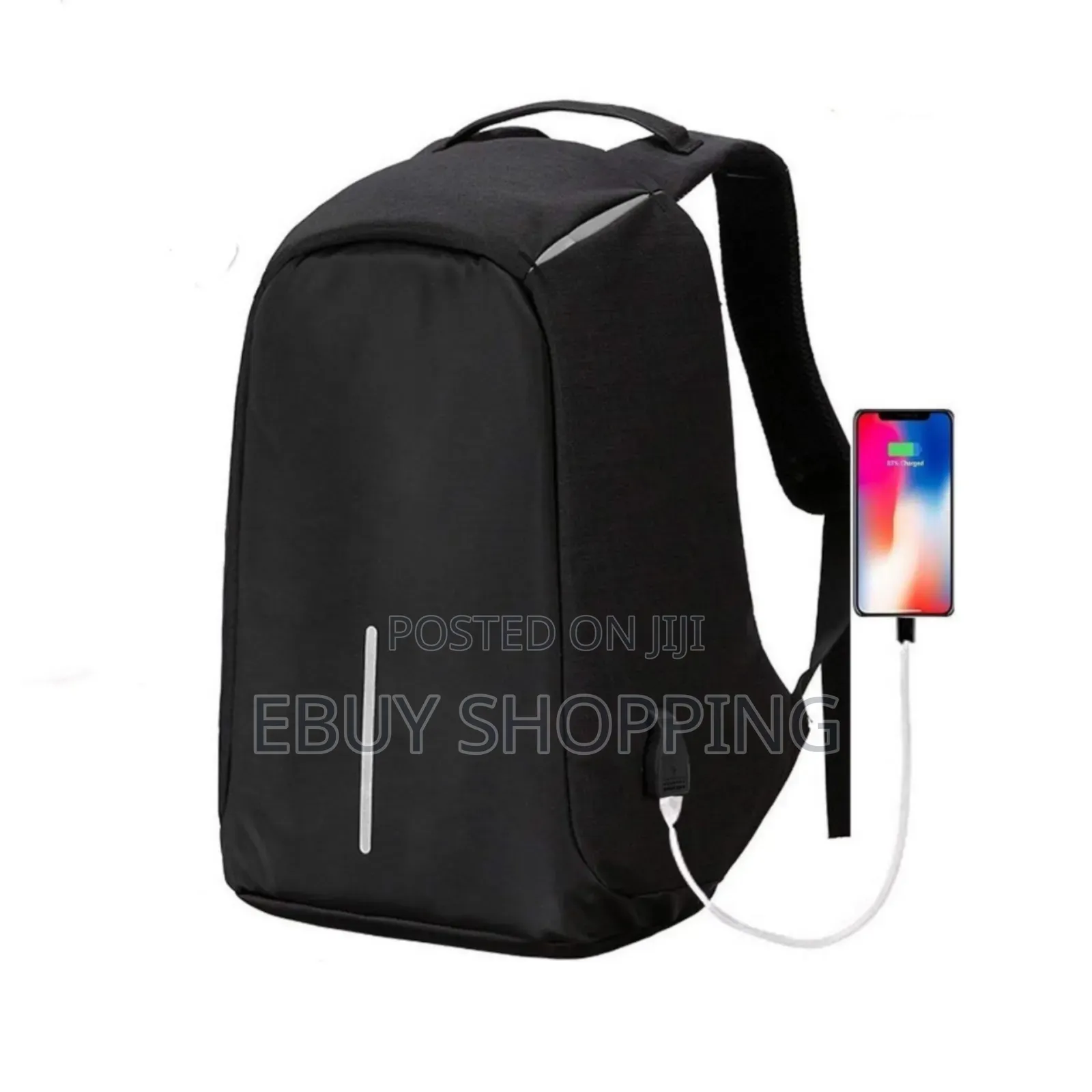 **Trendy Anti-Theft Backpack – Usb Port for Phone Charging*