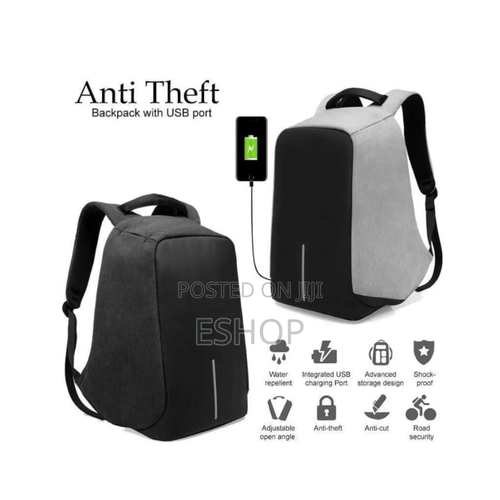 **Usb Charging Backpack – Anti-Theft Comfortable Carry**