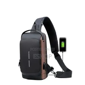 Photo - **Usb-Enabled Sling Bag – Stay Charged on-the-Go**