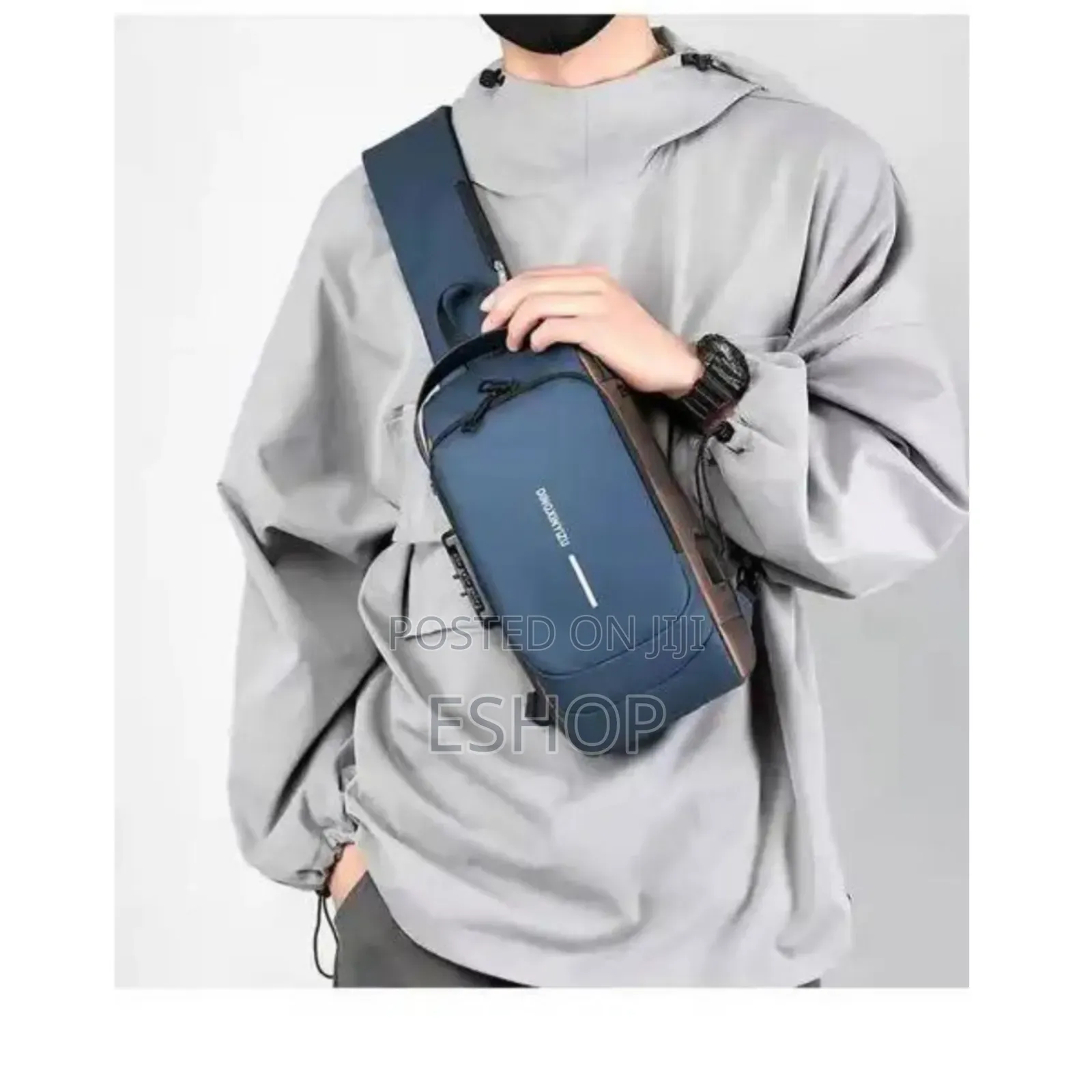 **Usb-Enabled Sling Bag – Stay Charged on-the-Go**
