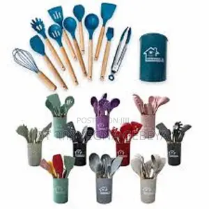 Photo - 12 PCS Silicone Kitchen Utensil Set Cooking