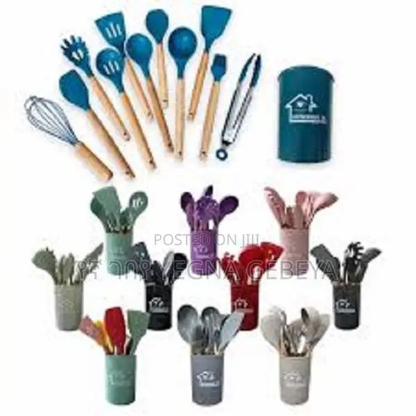 12 PCS Silicone Kitchen Utensil Set Cooking