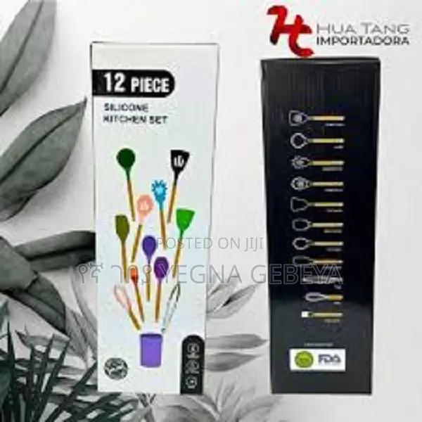 12 PCS Silicone Kitchen Utensil Set Cooking