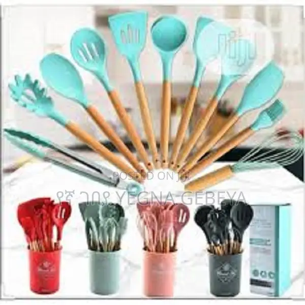 12 PCS Silicone Kitchen Utensil Set Cooking
