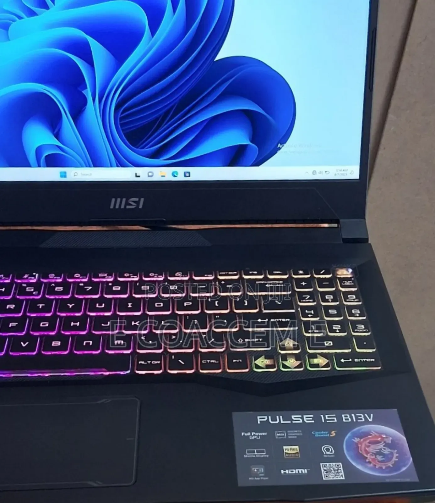 New Laptop MSI 16GB Intel Core I9 SSD 1T