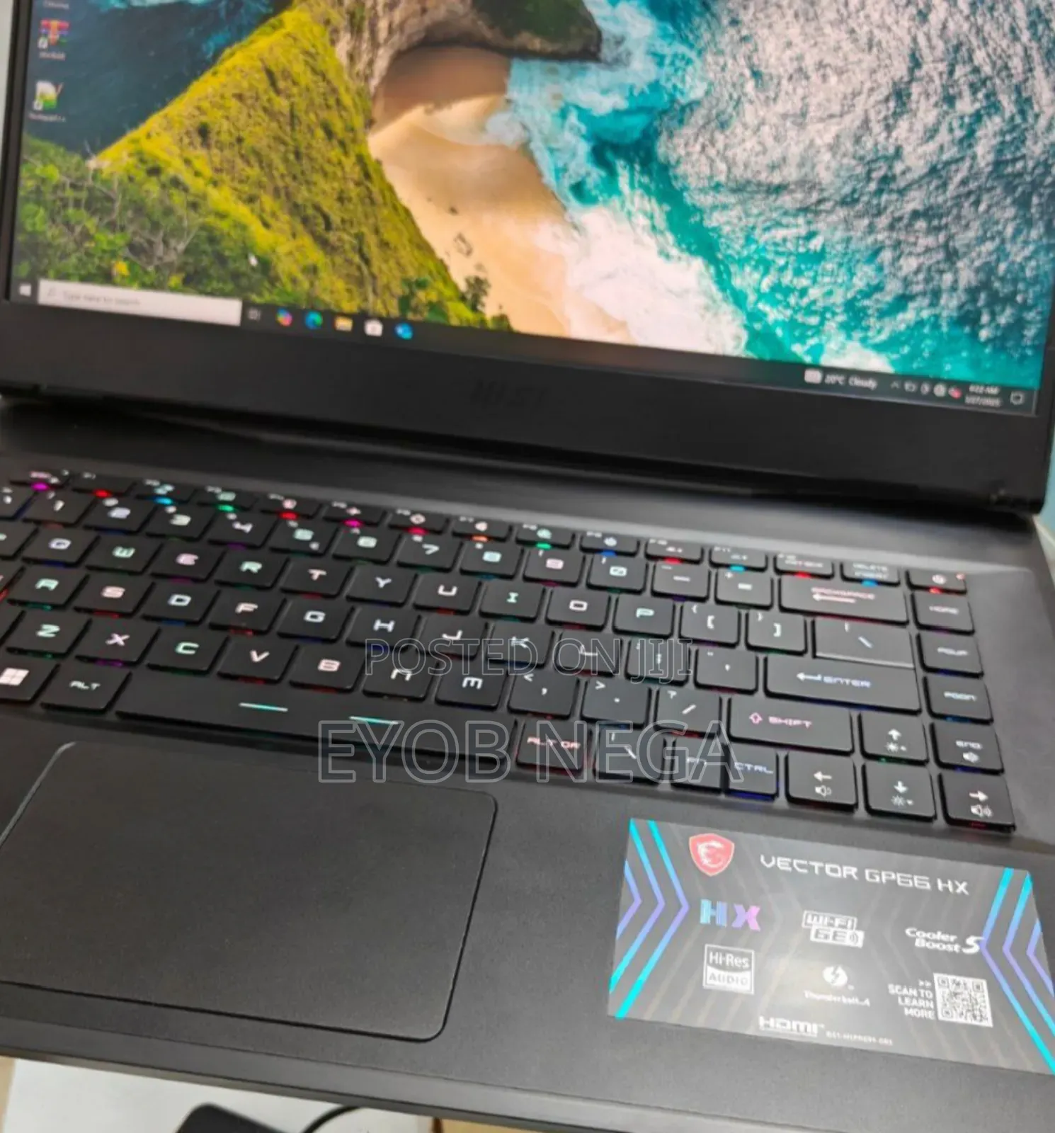 New Laptop MSI Vector GP66HX 12UGS 32GB Intel Core I7 SSD 1T