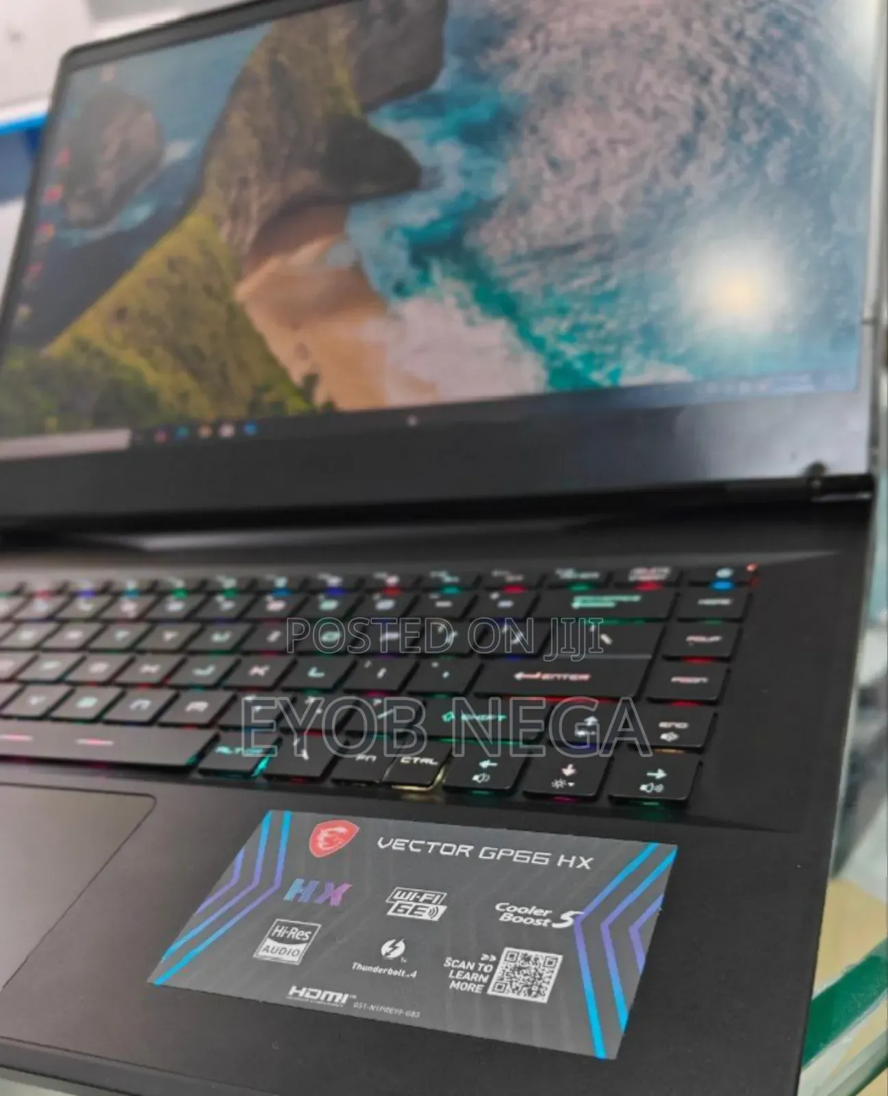 New Laptop MSI Vector GP66HX 12UGS 32GB Intel Core I7 SSD 1T