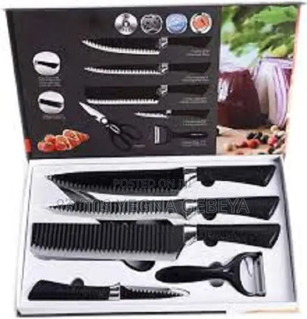 6-Piece Professional Kitchen Knife Set for Chopping