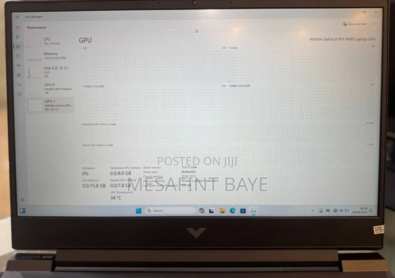 New Laptop HP Victus 15 16GB Intel Core I7 SSD 1T