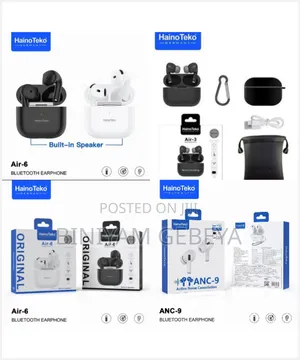 Photo - Original Germany Hainoteko Anc 9 Bluetooth በ1ቻርጅ12 ሰአት ሚሰራ