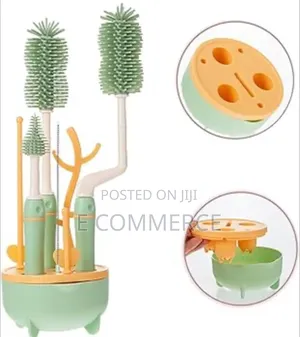 ከሲልከን የተሰራ 5 ፒስ የጡጦ ማጠብያ ብሩሽ