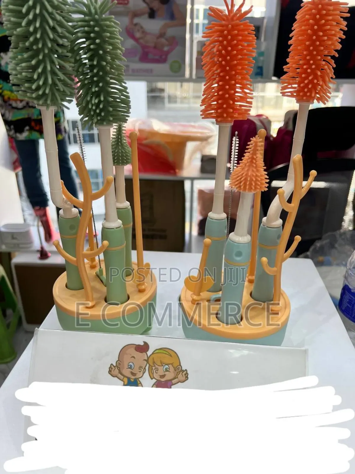 ከሲልከን የተሰራ 5 ፒስ የጡጦ ማጠብያ ብሩሽ