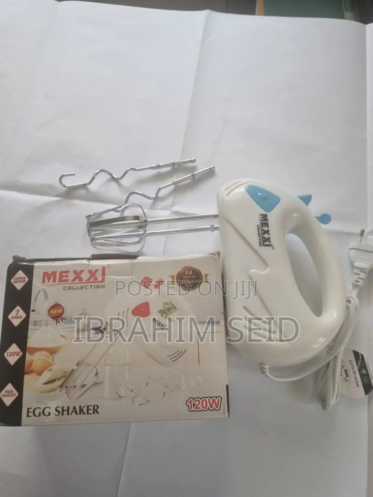  Mexxi Hand Mixer የእንቁላልና ሊጥ መምቻ