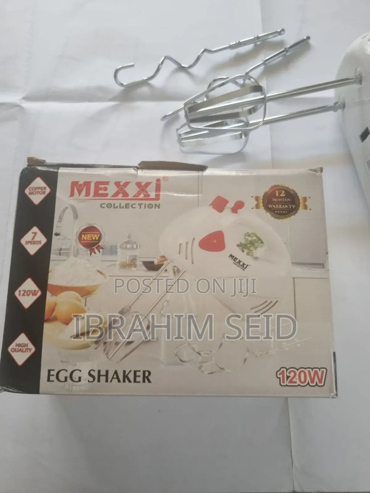  Mexxi Hand Mixer የእንቁላልና ሊጥ መምቻ