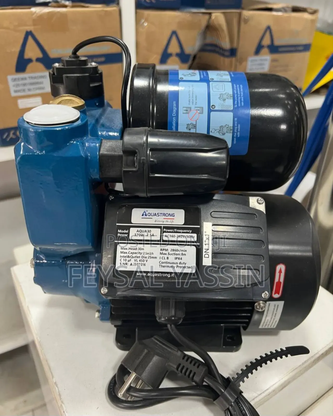Aquastrong Pump With Automatic Control Booster 0.5hp