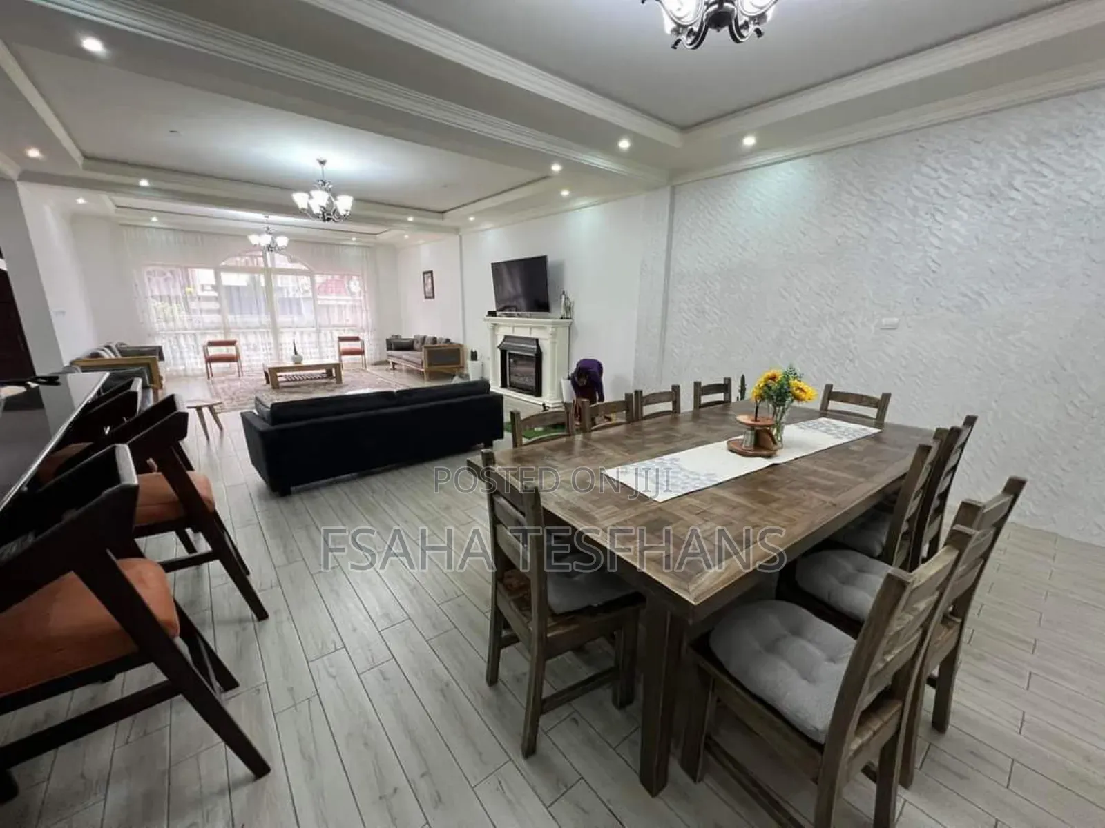 Furnished 4bdrm House in G+2For Rent, Bole for rent