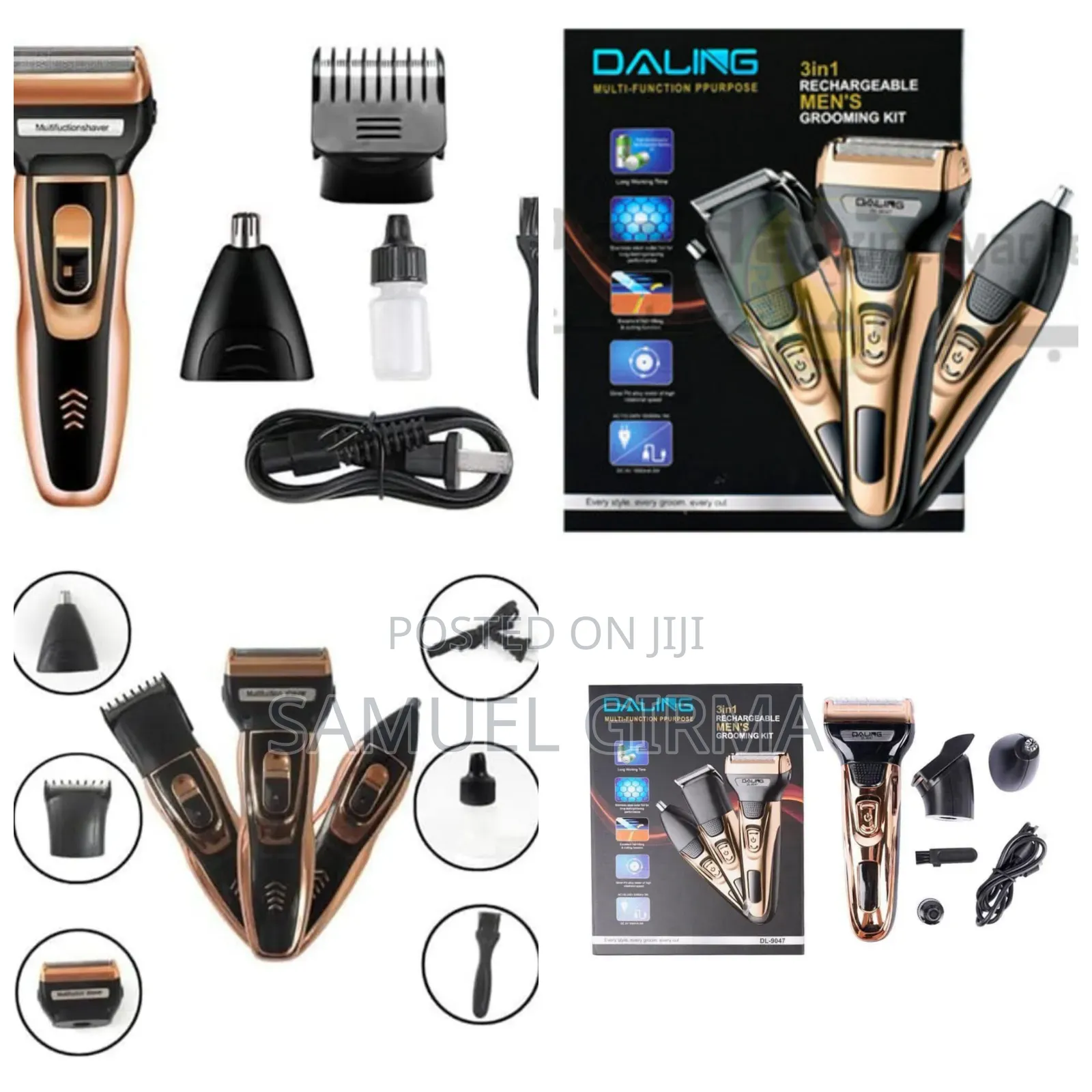 Daling 3 in 1 Rechargable Mens Grooming Set