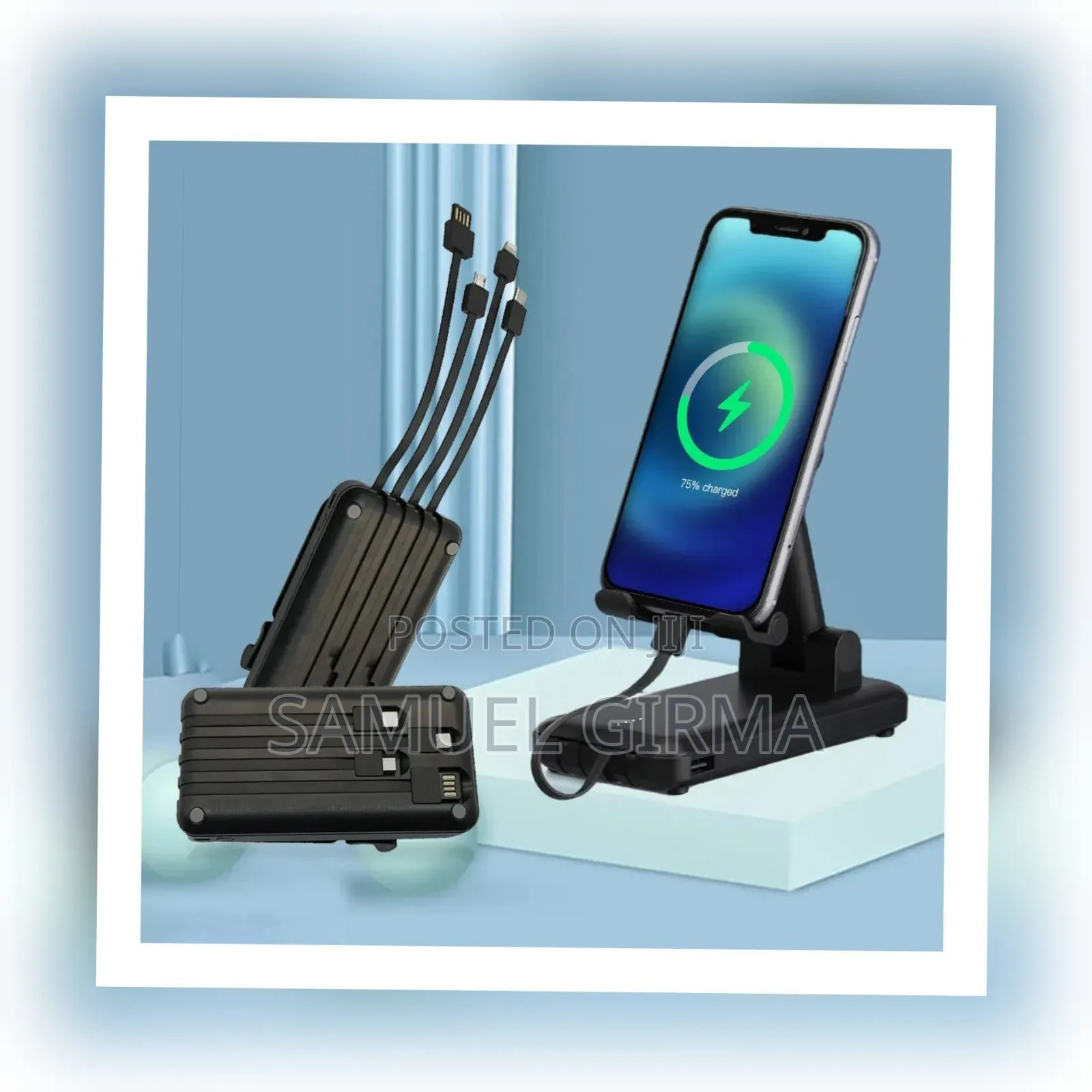 4-in-1 Power Bank With Phone Holder