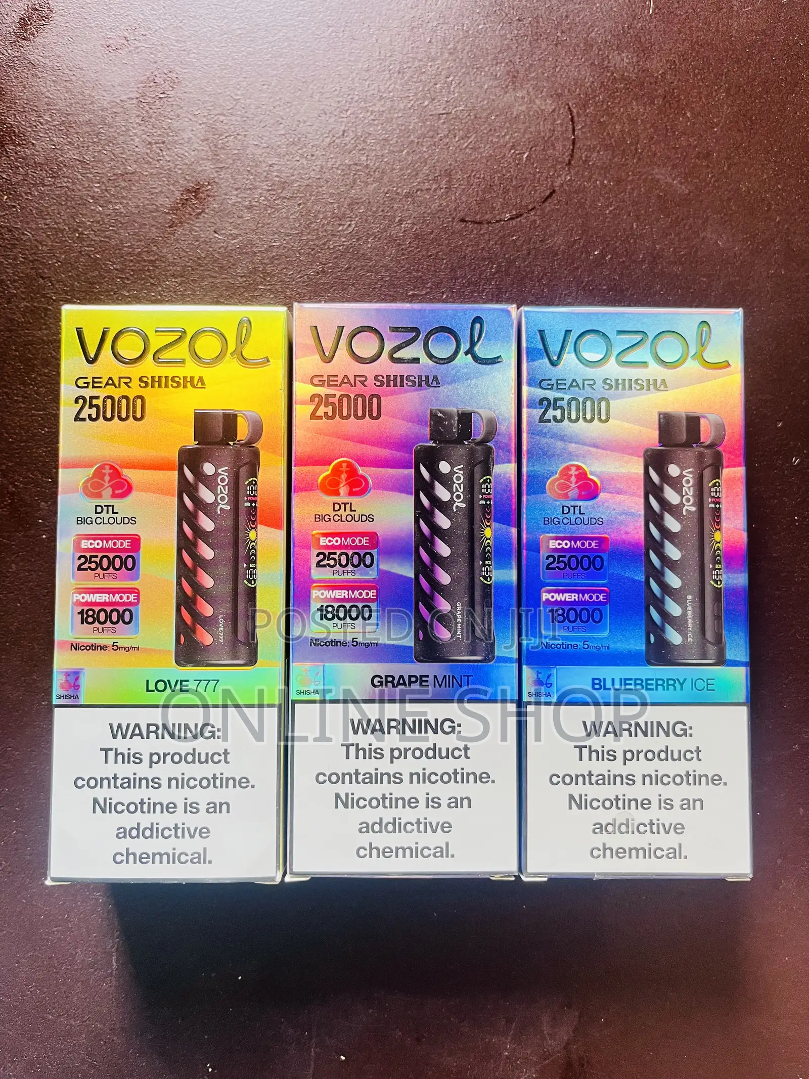Vozol 25000 Puff Shisha Type Vape