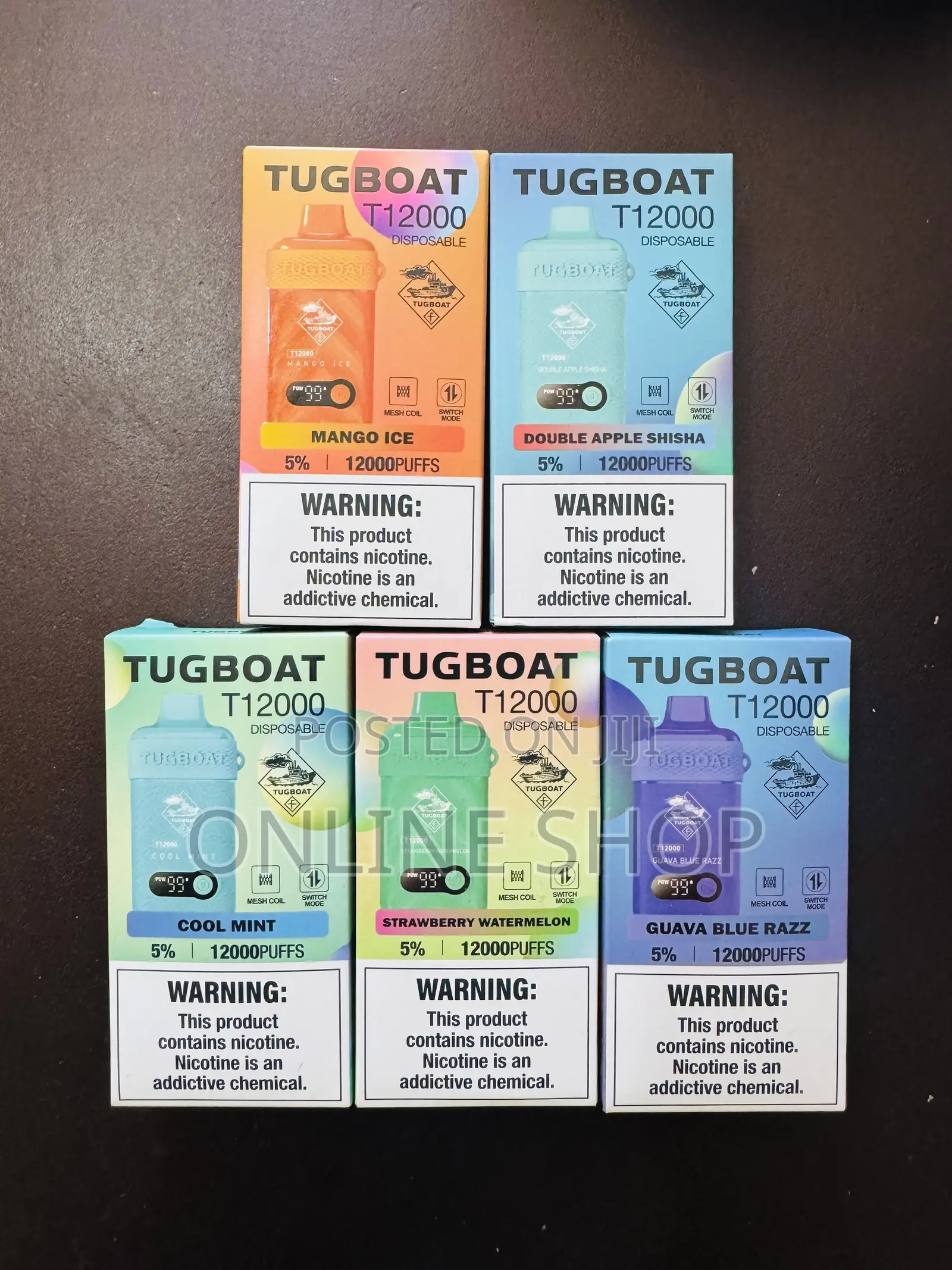 Tugboat 12000 Puff Vape Back in Stock