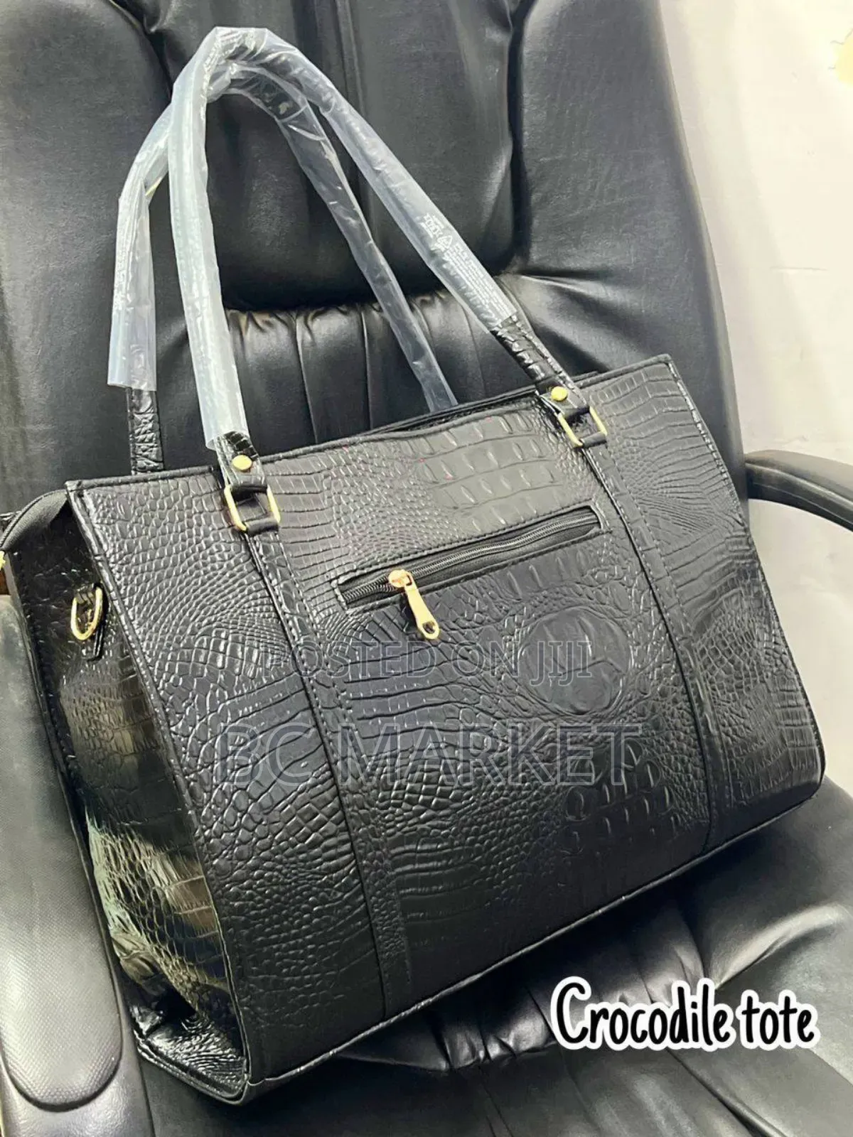 Crocodile Leather Handbag