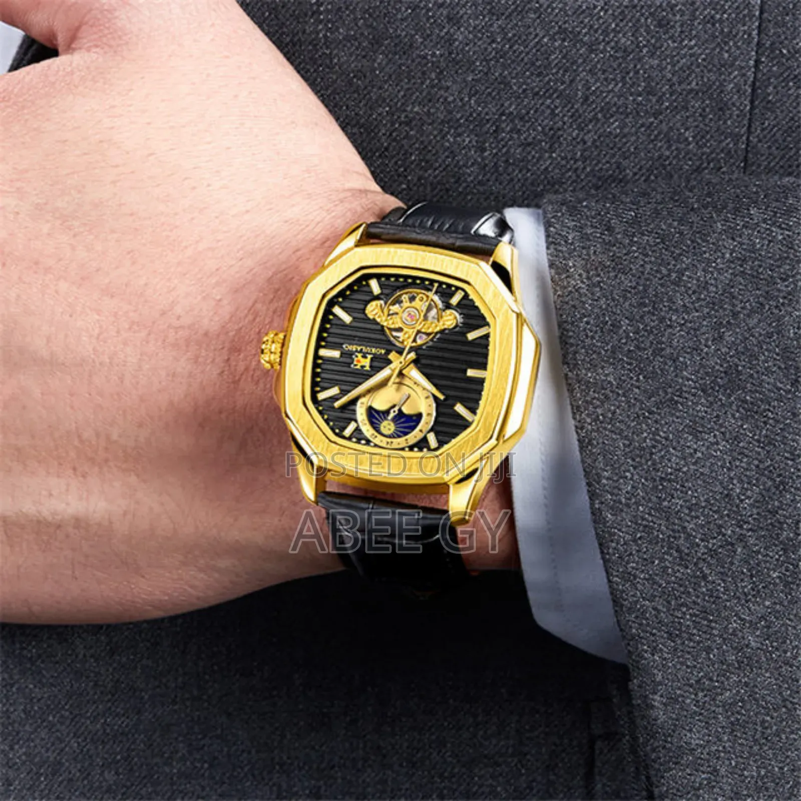 Aokulasic Tourbillion Automatic Mechanical Men Wristwatche