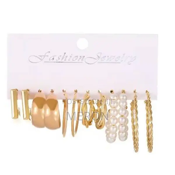 Earring Set 6pcs ጆሮ ጌጥ 6ፍሬ