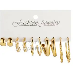 Earring Set 6pcs ጆሮ ጌጥ 6ፍሬ