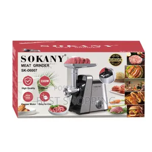 Sokany Meat Grinder 3300 Watts የስጋ መፍጫ