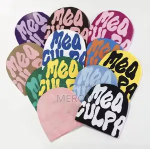 Beanie Hat Y2k Mea Culpa