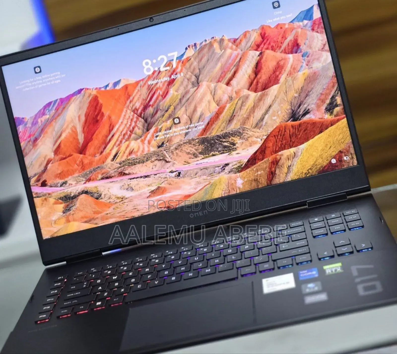 New Laptop HP Omen 17 16GB Intel Core I7 SSD 512GB