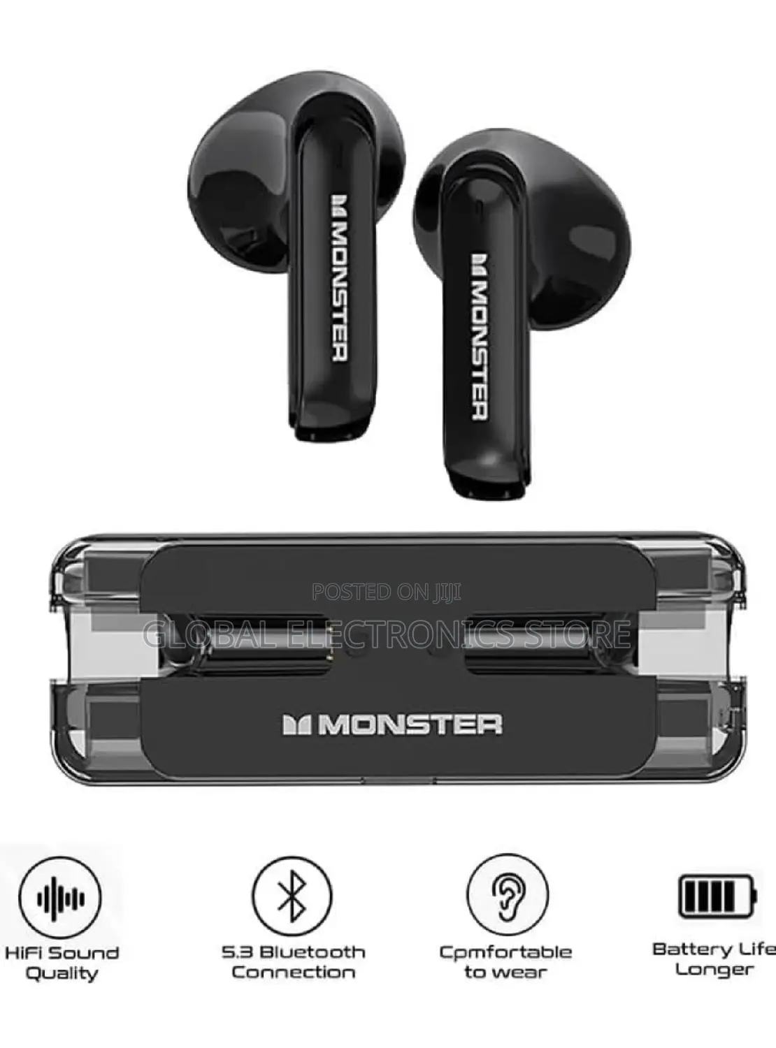 Original Monster Airmars Earbuds With Noise Reduction