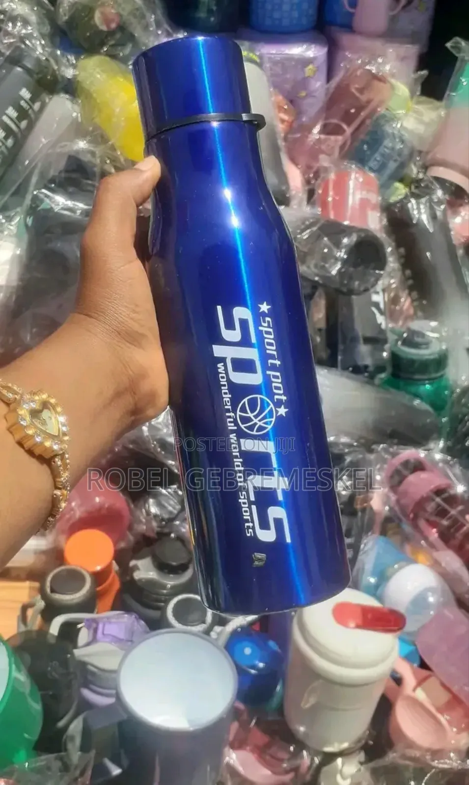 Stainless Steel Water Bottle With Straw የማይዝግ, የማያቀዘቅዝ