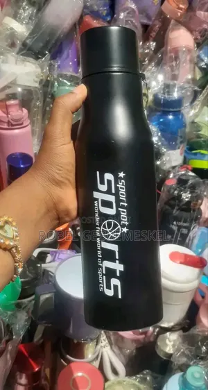 Stainless Steel Water Bottle With Straw የማይዝግ, የማያቀዘቅዝ