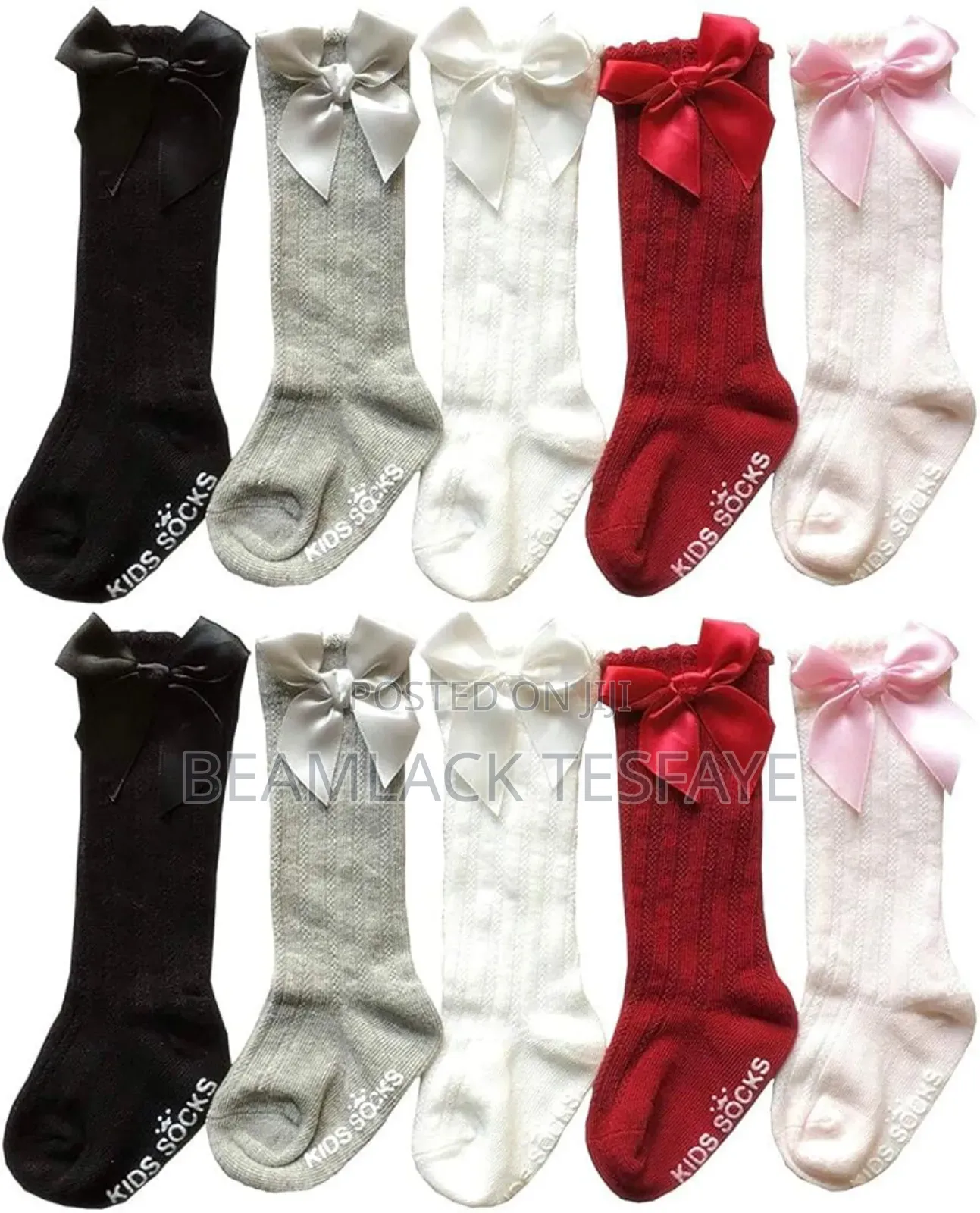 Baby Girl Knee High Bow Decor