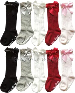 Baby Girl Knee High Bow Decor