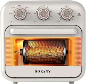 Sokany Sk-10002 Fryer + Oven 18 Liters 1800 Watts- Silver