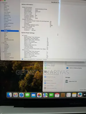 New Laptop Apple MacBook Pro 2018 8GB Intel Core I5 SSD 256GB