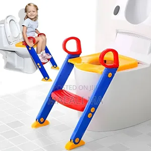 Photo - Kids Toilet Potty Training Seat With Stool Ladder