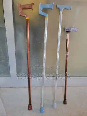 Photo - MCP Jindal Folding Sections Walking Stick-Brown-Beige