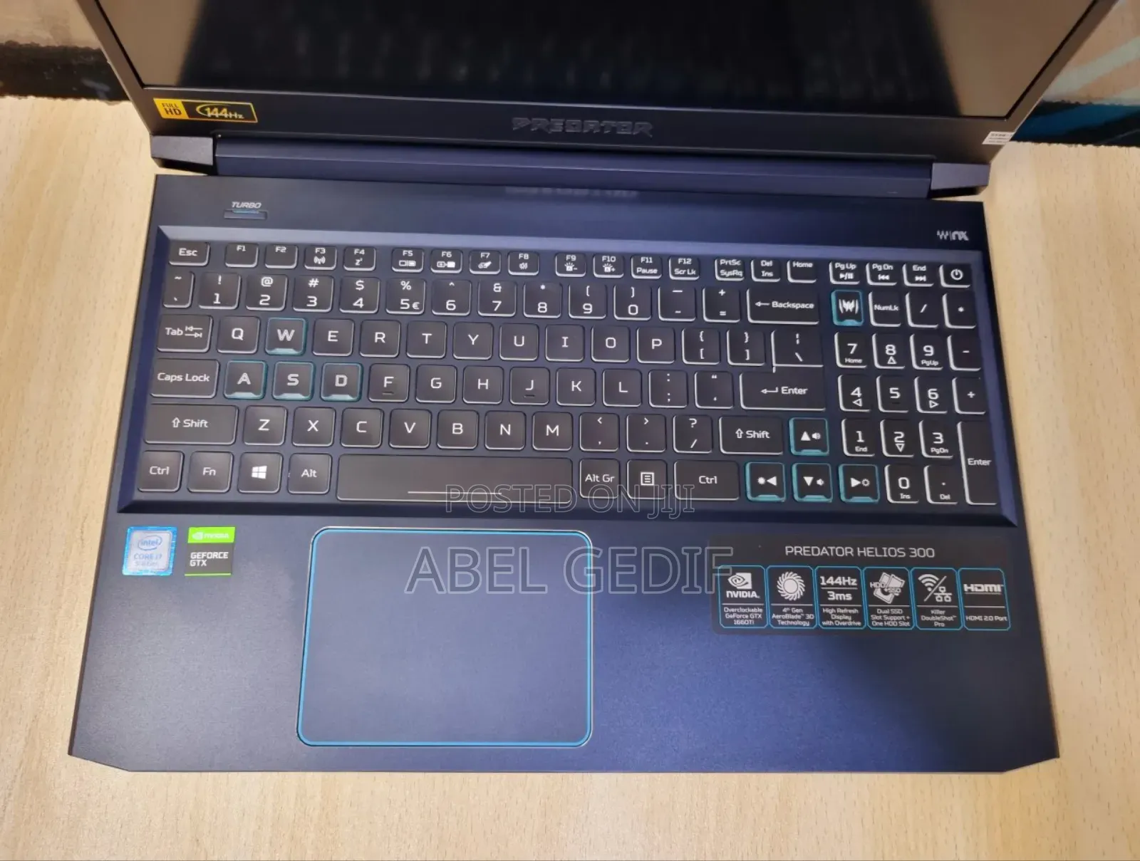 New Laptop Acer Predator Helios 300 16GB Intel Core I7 SSD 1T