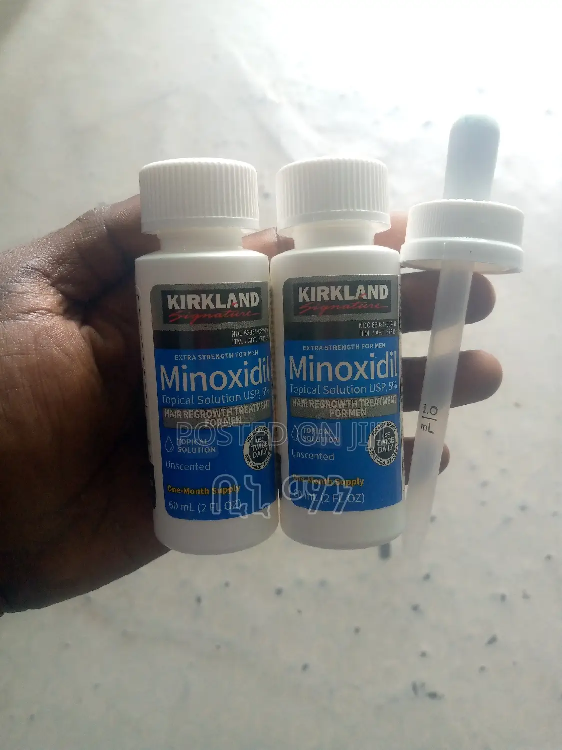 Original Minoxidil 5% Withe Droper.