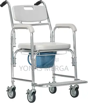 Photo - Commode Transport Chair 150kg|Complete Relief for Caregiver