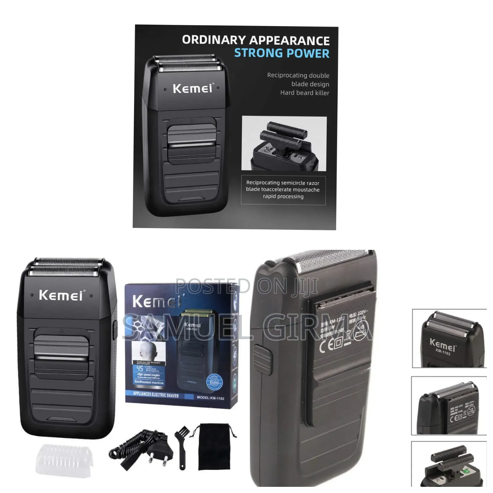 Kemei Rechargeable Electric Shaver Is Shaving Machine