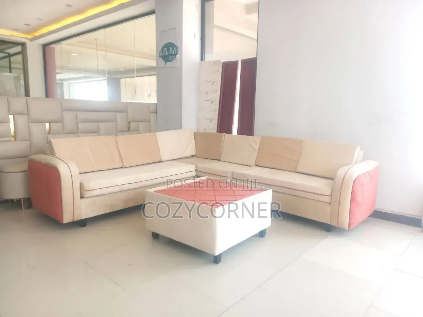 Top Rated L Shape Sofa With Table. ሶፋ