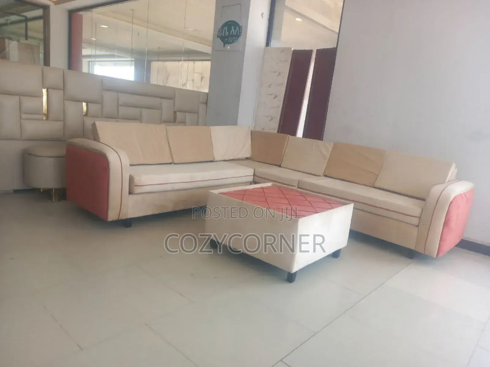 Top Rated L Shape Sofa With Table. ሶፋ