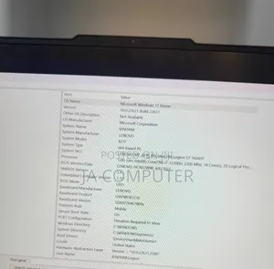 New Laptop Lenovo Legion 5 16GB Intel Core I7 SSD 512GB