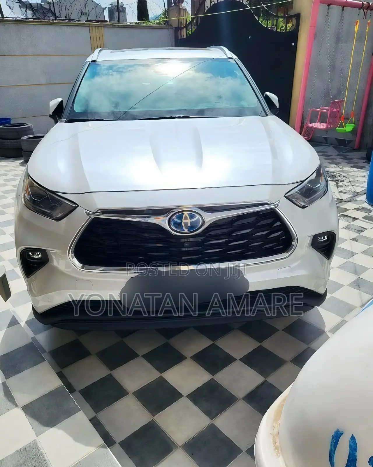New Toyota Highlander Hybrid 2024 White