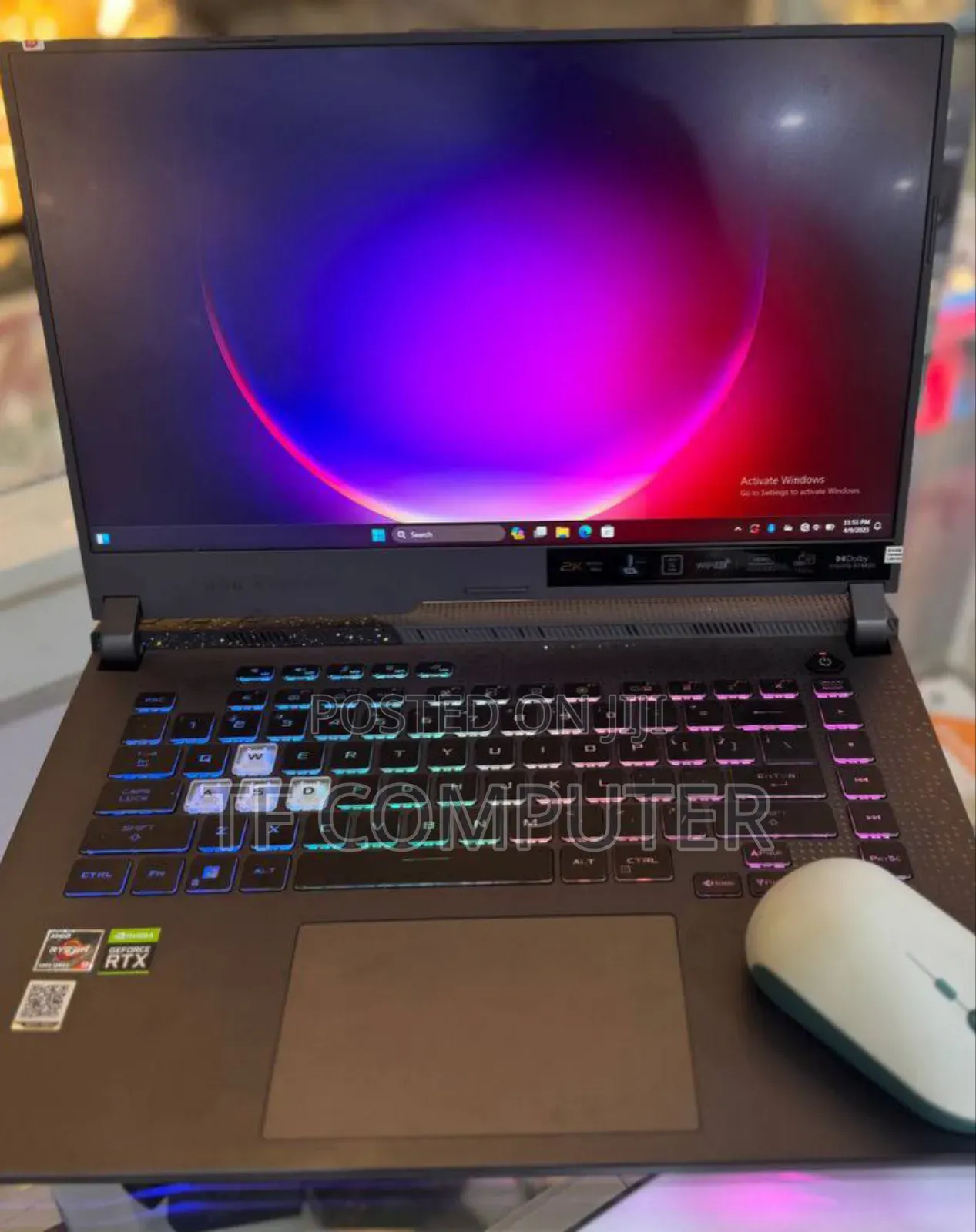 New Laptop Asus ROG Strix G15 16GB AMD Ryzen 9 SSD 512GB