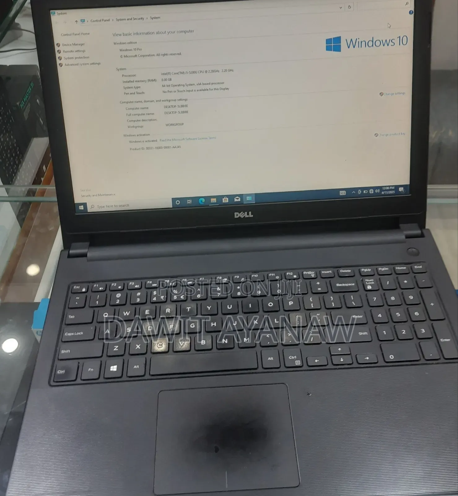 New Laptop Dell 4GB Intel Core I5 HDD 500GB